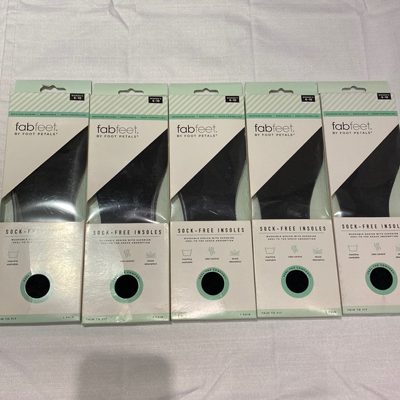 fabfeet Accessories New Fab Feet By Foot Petals Sockfree Insoles